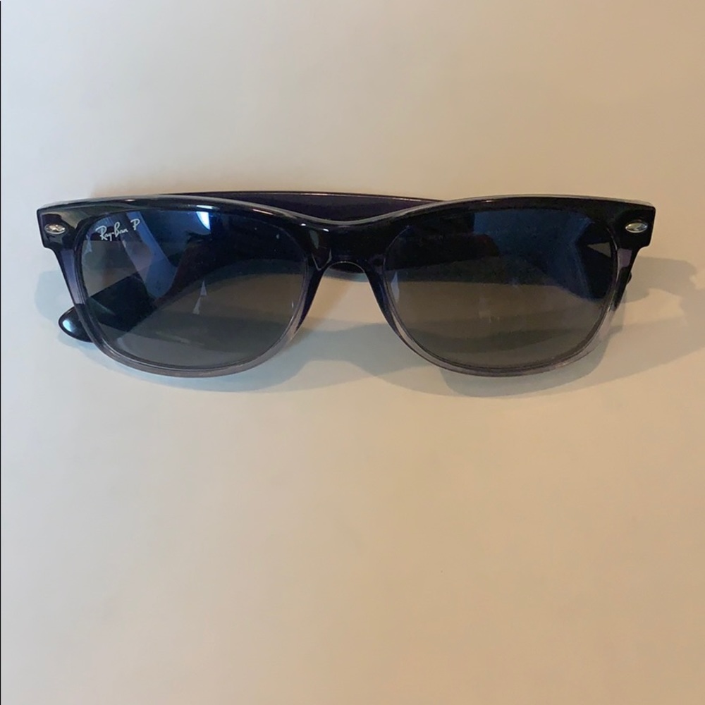 Blue gradient polarized ray bans